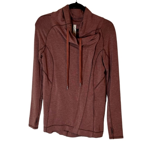 Lululemon Coast Easy Wrap- Heathered Misty Merlot- Size 2 - Picture 6 of 14